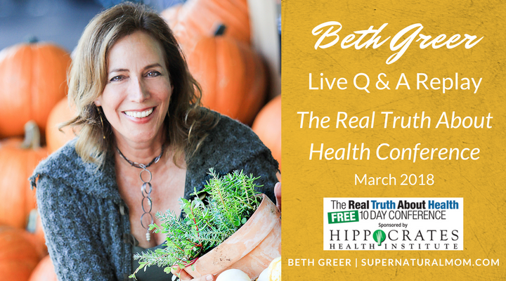 Live Q&A with Beth Greer on "How to Avoid Harmful Toxins, Help Your Body Heal and Have More Energy"